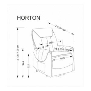 Horton-lepotuoli nojatuoli