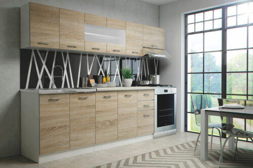 PERŁA 260 - SONOMA OAK/VALKOINEN
