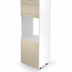 VENTO DP-60/214 korkea tavarakaappi, väri: valkoinen / beige