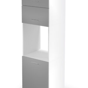 VENTO DP-60/214 korkea tavarakaappi, väri: valkoinen / vaaleanharmaa