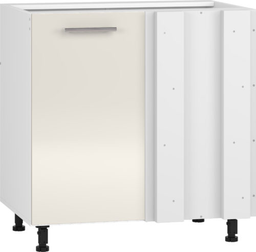 VENTO DN-100/82 kulma-alakaappi, väri: valkoinen / beige