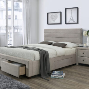 Yöpöydällä varustettu sänky KAYLA