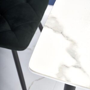 MARCO-pöytä, väri: kansi - valkoinen marmori, jalat - musta