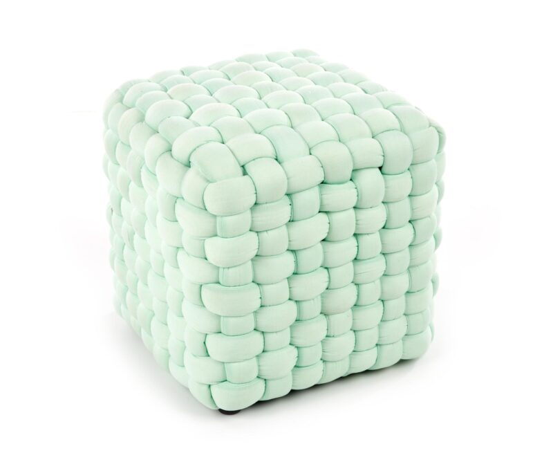 RUBIK-pouffin väri: vaaleanvihreä