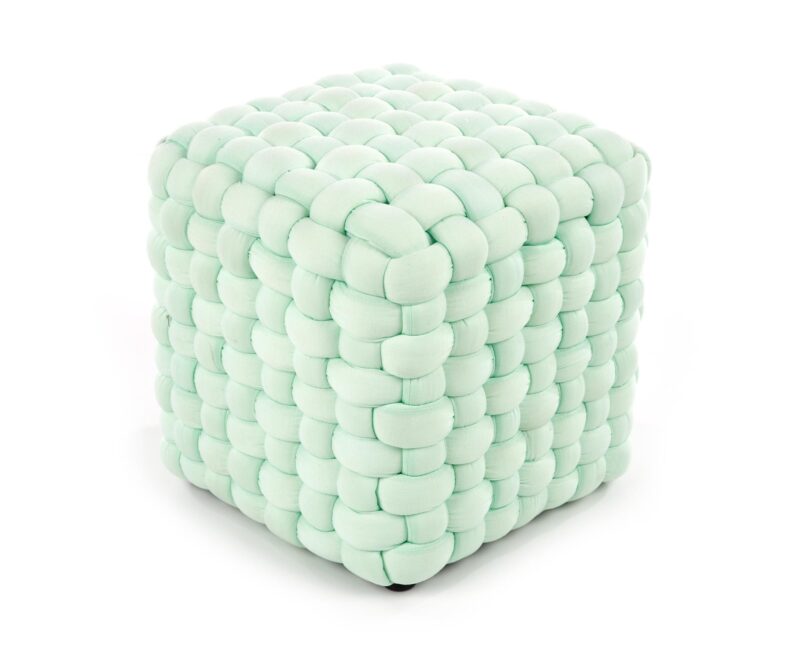 RUBIK-pouffin väri: vaaleanvihreä