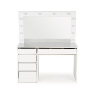 Laatikollinen meikkipöytä HOLLY, valkoinen