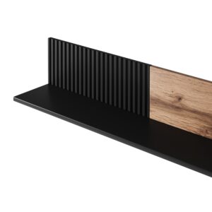 Hylly RAVENO P-1, tammi / musta