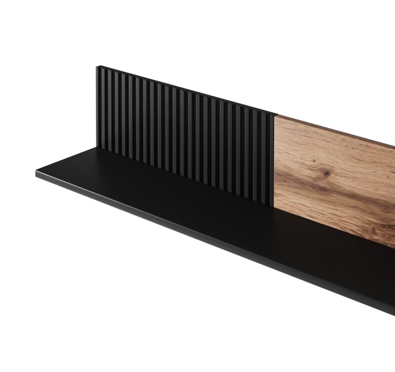 Hylly RAVENO P-1, tammi / musta