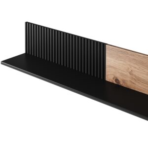 Hylly RAVENO P-2, tammi / musta