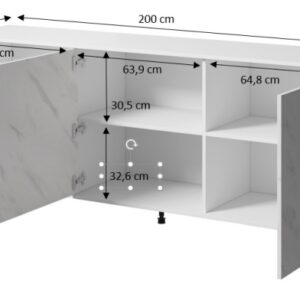 MARMO KOM 200/3D valkoinen