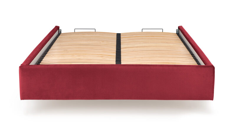 Sänky MONTERO 160x200, burgundinpunainen Monolith 59