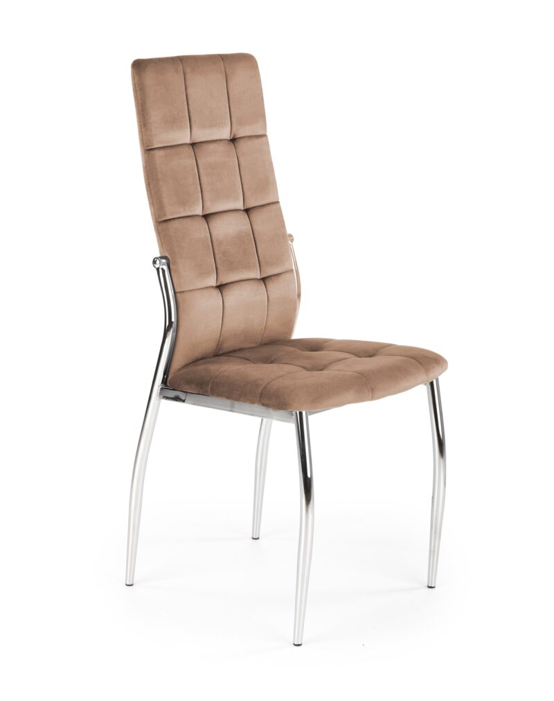 K416 tuoli, beige sametti