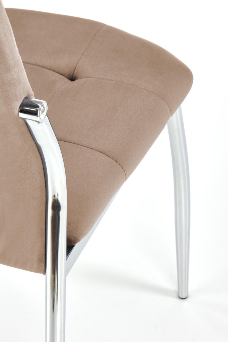 K416 tuoli, beige sametti