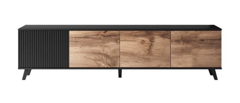 RANDOM RTV-3 TV-taso 200 cm, tammi / musta