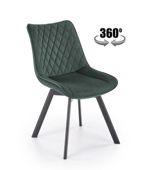 K520 tuoli, musta/tummanvihreä