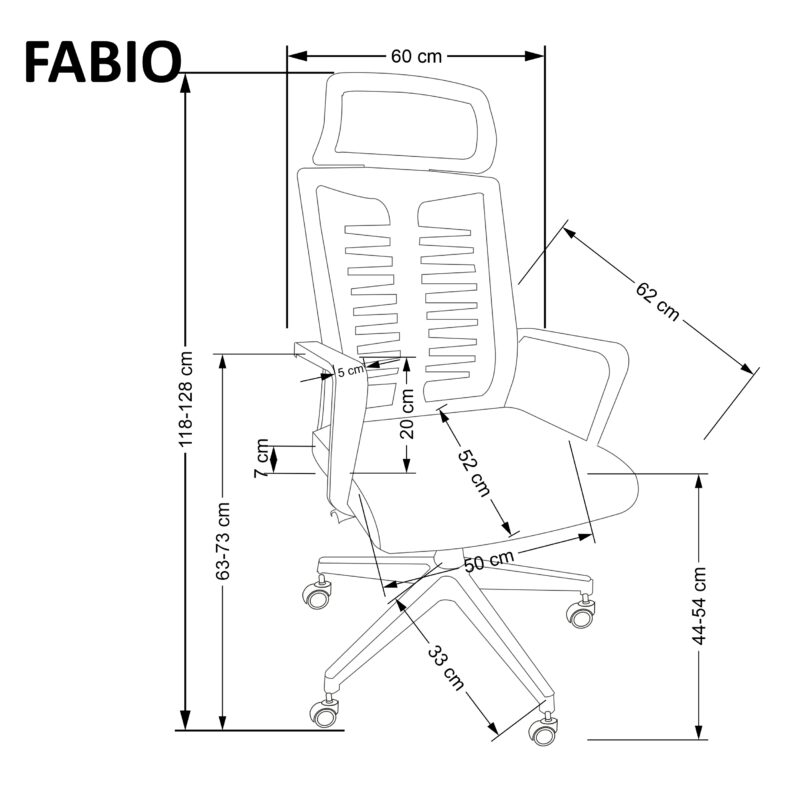 FABIO tuoli, musta