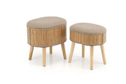 TICO kahden puffin setti, beige