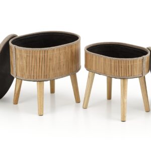 TICO kahden puffin setti, beige