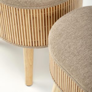 TICO kahden puffin setti, beige