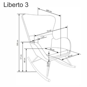 LIBERTO 2 vapaa-ajan tuoli, valkoinen