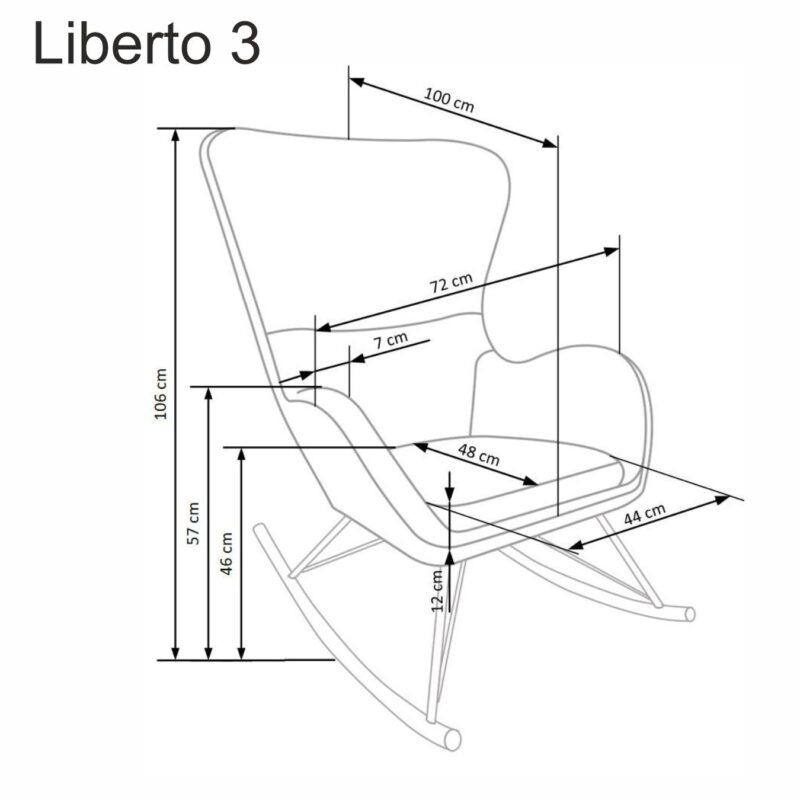 LIBERTO 2 vapaa-ajan tuoli, valkoinen
