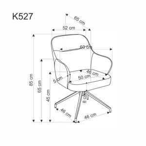 K527 tuoli, harmaa