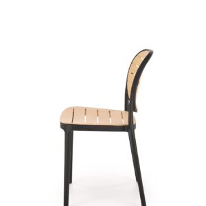 K529 tuoli, musta / luonnollinen