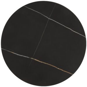 FATIMA kahden sohvapöydän setti, musta marmori/kulta