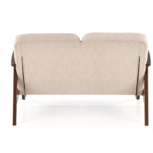 MILANO 2S sohva, beige CASTEL#15 / tumma pähkinä