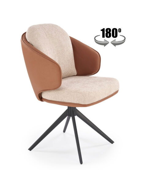 K554 tuoli, ruskea / beige