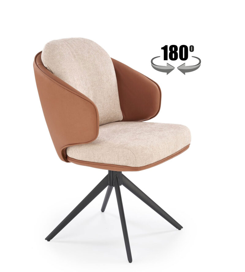 K554 tuoli, ruskea / beige