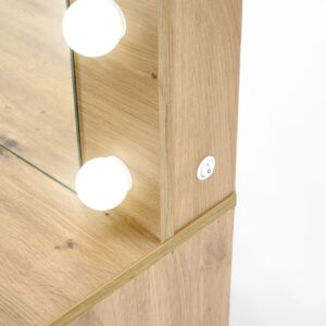 Meikkipöytä HOLLY, artisan tammi