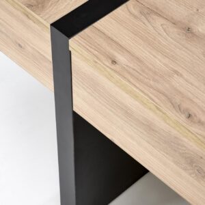 Kahvipöytä SEVANO, tammi / musta