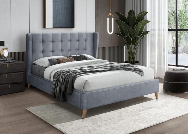 ESTELLA 160 cm sänky harmaa