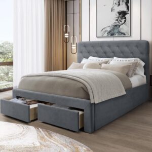 Sänky MARLIS 160 cm, harmaa