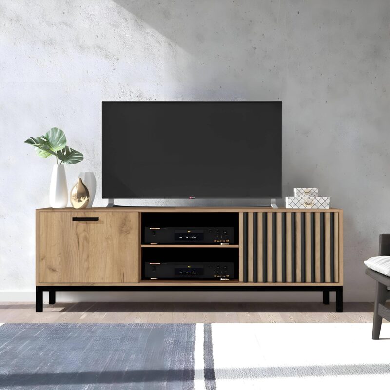 LAMINO RTV-1, TV-taso, askartelutammea / musta