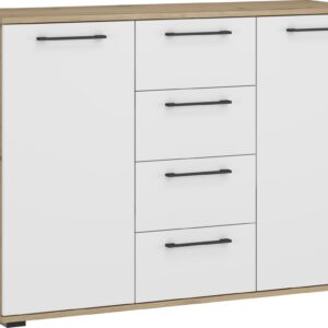 FORMO - KM-2 lipasto MODULAARIIN VAATEKAAPPIJÄRJESTELMÄÄN - käsityöläinen tammi / valkoinen