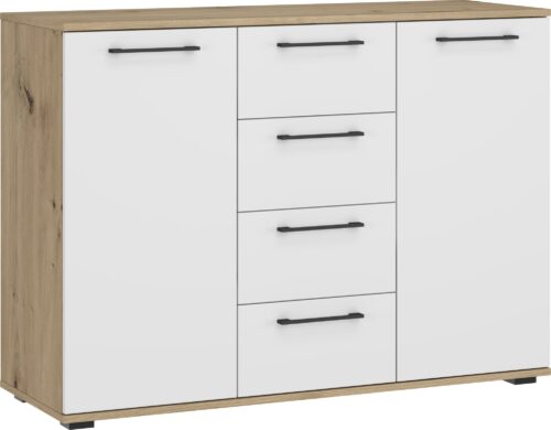 FORMO - KM-2 lipasto MODULAARIIN VAATEKAAPPIJÄRJESTELMÄÄN - käsityöläinen tammi / valkoinen