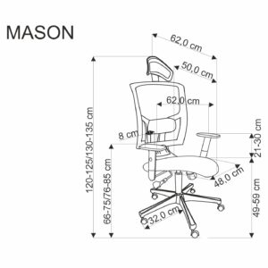 MASON työtuoli musta