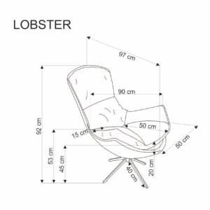 LOBSTER vapaa-ajan tuolin väri: beige