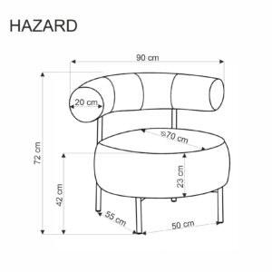 HAZARD vapaa-ajan tuoli, beige