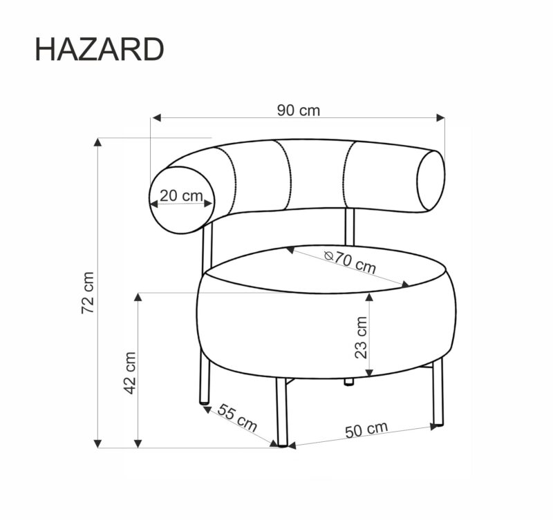 HAZARD vapaa-ajan tuoli, beige