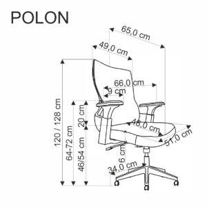 POLON-työtuolin väri: musta