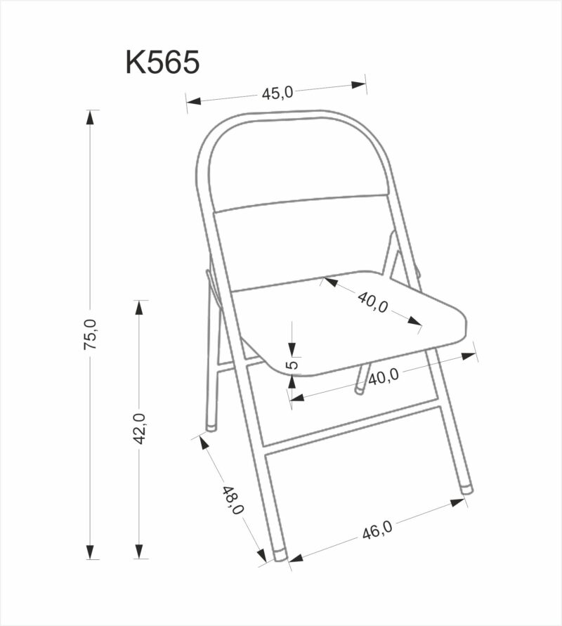 K565 tuolin väri: valkoinen