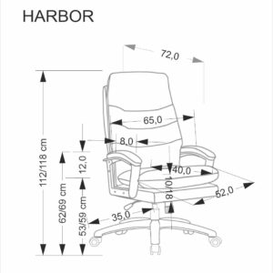HARBOR-työtuoli beige