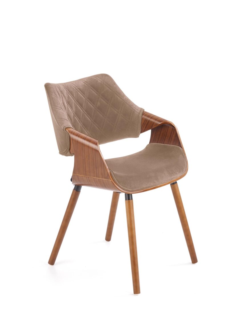 K396 tuoli, väri: pähkinä / beige