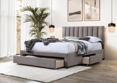 GRACE 140 sänky laatikoilla, väri: beige