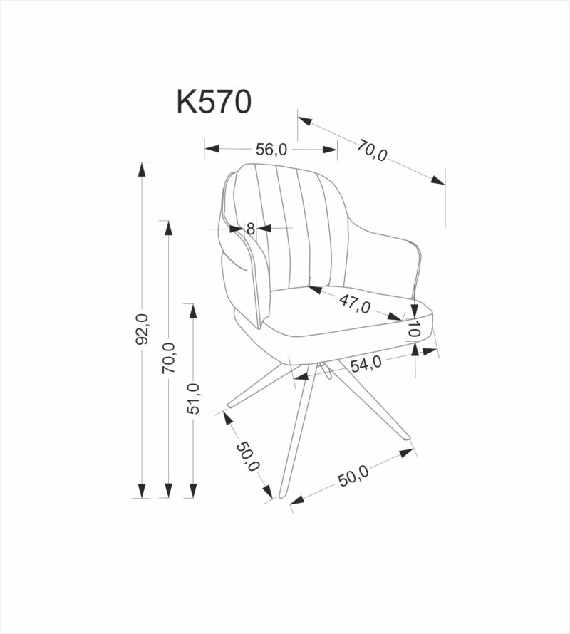 K570 tuoli, beige