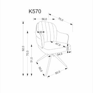 K570 tuoli, kaneli