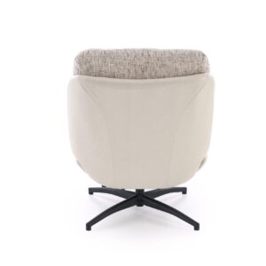 KRONOS nojatuoli ottomaanilla, beige / monivärinen